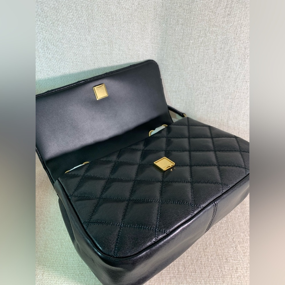 NEW Tory Burch Willa Black Leather Large Convertible Shoulder Bag/Crossbody Bag - Picture 8 of 16